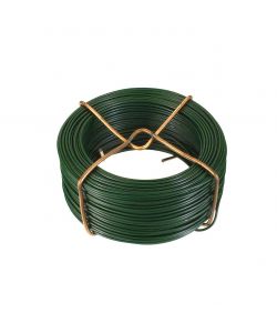 Filo di ferro zincato rivestito PVC verde Diam. 1,4 mm. - 50 mt.