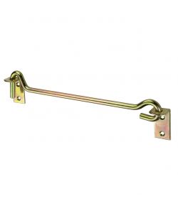 Gancio con piastra Diam. 10,0 x 280 mm. - zincato giallo - 1 pz.