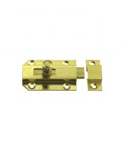Catenaccio diritto 60 x 25 mm. - in ottone lucido