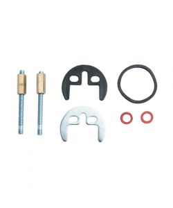 Kit fissaggio rubinetti a 2 staffe 6 mm.