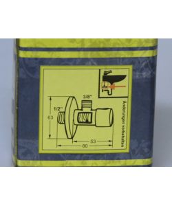 Cornat Valvola Angolo 1/2' Cromato Design per Impianti Riscaldamento