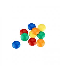 Magneti Diam. 30 mm. colori assortiti 10 pz.