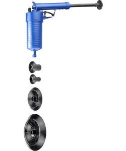 Cornat Sturatubi ad Aria Compressa Blu con 4 Adattatori 28,5x9cm