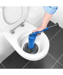 Cornat Sturatubi ad Aria Compressa Blu con 4 Adattatori 28,5x9cm