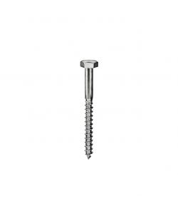 Tirafondi testa esagonale 8 x 60 - 4 pz.