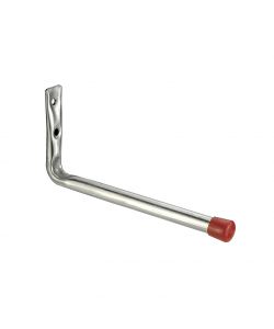 Gancio diritto leggero a parete, zincato 71 x 176 mm.
