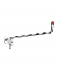Gancio diritto a parete zincato, girevole 60 x 215 x 50 mm.