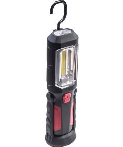 Werkzeyt Torcia da Lavoro LED 400 Lumen Nero con Gancio e Magneti