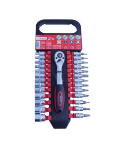 Set inserti e bussole con cricchetto