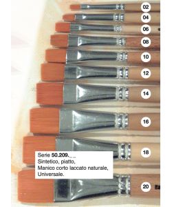 Pennello 209 Sintetico Piatto N. 12