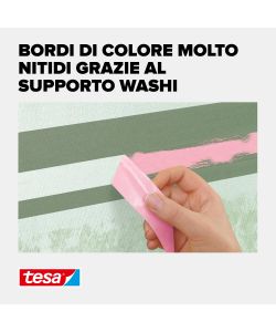Tesa Nastro Adesivo Sensitive Rosa per Mascherature - 25m x 25mm