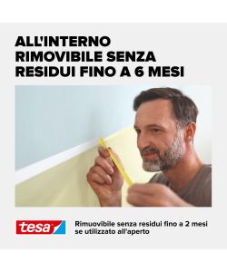 Tesa Nastro Mascheratura Professionale Washi Giallo 25 m x 25 mm