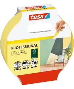 Tesa Nastro Mascheratura Professionale Washi Giallo 25 m x 25 mm
