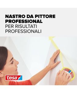 Tesa Nastro Mascheratura Professionale Washi Giallo 25 m x 25 mm