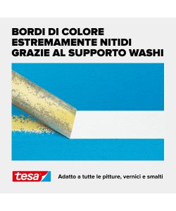 Tesa Nastro Mascheratura Professionale Washi Giallo 25 m x 25 mm
