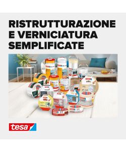 Tesa Nastro Mascheratura Professionale Washi Giallo 25 m x 25 mm