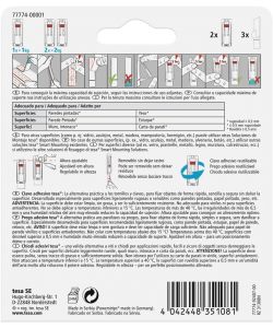 Chiodi adesivi regolabili per muro 2 pezzi tenuta fino a 1 kg