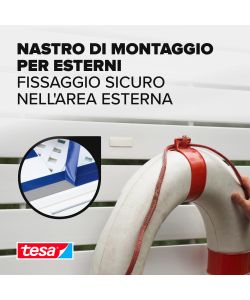 Tesa Nastro Biadesivo Esterni 5 m x 19 mm Trasparente Resistente UV e Acqua