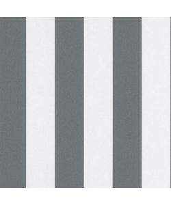 Topchic Carta da Parati Stripes Grigio Scuro e Bianco