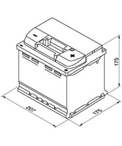 Batteria Bosch S4001 44Ah Dx