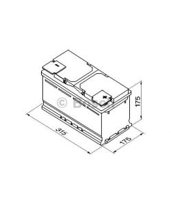 Batteria Bosch S4010 80AH dx