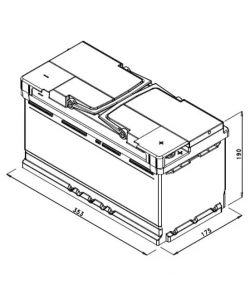 Bosch Batteria Auto P0013 95Ah 800A 12V - Pronta all'Uso - con Maniglia