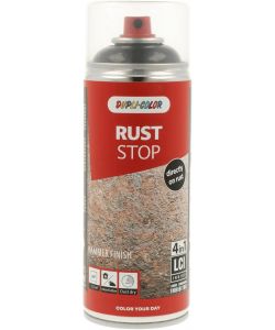 DUPLI-COLOR RUST STOP Martellato Antracite 400 ml Antiruggine Asciugatura Rapida