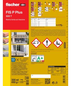 Fischer Ancorante Chimico FIS P PLUS 300 T - Cartuccia 300ml
