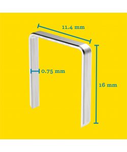 Rapid Graffe a Filo Sottile 16 mm Acciaio Zincato - 2400 pezzi