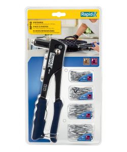 Rapid Kit Rivettatrice Manuale RP10 - con 100 Rivetti in Alluminio