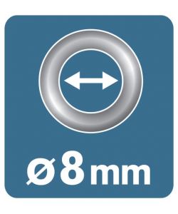 Rapid Occhielli Alluminio 8 mm 25 Pezzi con Ribattitore - per Cucito