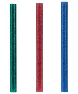 Rapid Colla a Caldo Glitter 36 Stick 7 mm - Rosso, Blu, Verde