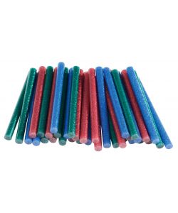 Rapid Colla a Caldo Glitter 36 Stick 7 mm - Rosso, Blu, Verde