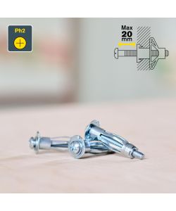 Rapid Tassello Metallico Espansione per Cartongesso 11x37mm - 10pz