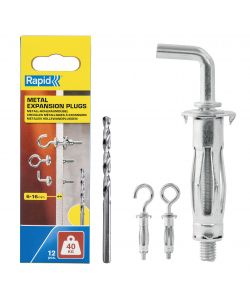 Rapid Tassello a Espansione per Cartongesso con Ganci M11x37 - 12pz