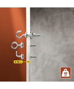 Rapid Tassello a Espansione per Cartongesso con Ganci M11x37 - 12pz