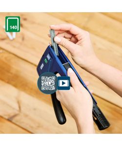 Rapid Graffatrice Manuale RPC140 Blu per Fissaggio Materiali 161x37 mm