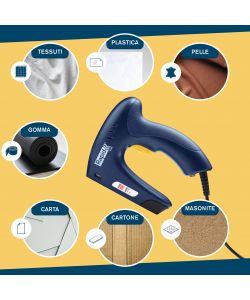 Rapid Graffatrice Elettrica E100 Blu 2-in-1 Leggera e Ergonomica
