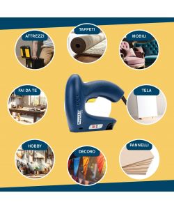 Rapid Graffatrice Elettrica E100 Blu 2-in-1 Leggera e Ergonomica