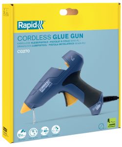 Rapid Pistola Colla a Caldo Senza Fili CG270 Blu 350g/h 12mm Ergonomica