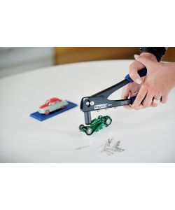 Rapid Rivettatrice Manuale RP10 con 100 Rivetti in Alluminio Blu