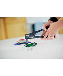 Rapid Rivettatrice Manuale RP10 con 100 Rivetti in Alluminio Blu