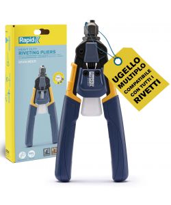 Rapid Rivettatrice Manuale RP100 Blu - Ergonomica per Rivetti 3,2-4,8 mm