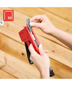 Rapid Graffatrice Manuale R53 Ergonomica Rosso 117x32 mm per Tessuti