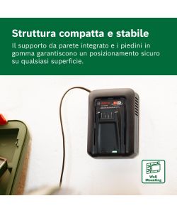 Bosch batteria e caricabatteria 18V 4,0Ah Starter Set colore nero