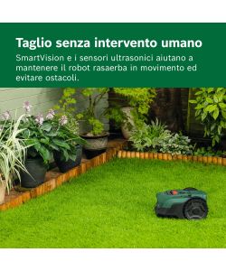 Bosch Robot Rasaerba VISIMOW18V-100 Senza Filo Perimetrale 100 m�  Larghezza taglio 16 cm
