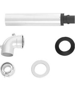 Bosch Kit Base Scarico Fumi Caldaie 60/100 mm Telescopico Curva 87 gradi