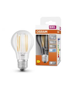 Lampadina LED Osram Star Classic A75 Filament 7,5W 840 Clear E27