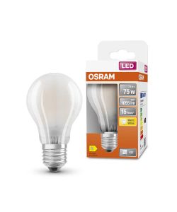 Lampadina LED Osram Star Classic A75 filamento Luce Calda E27