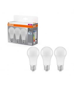 Set di 3 Lampadine LED Osram Base Classic A60 8W 840 Bianco Freddo